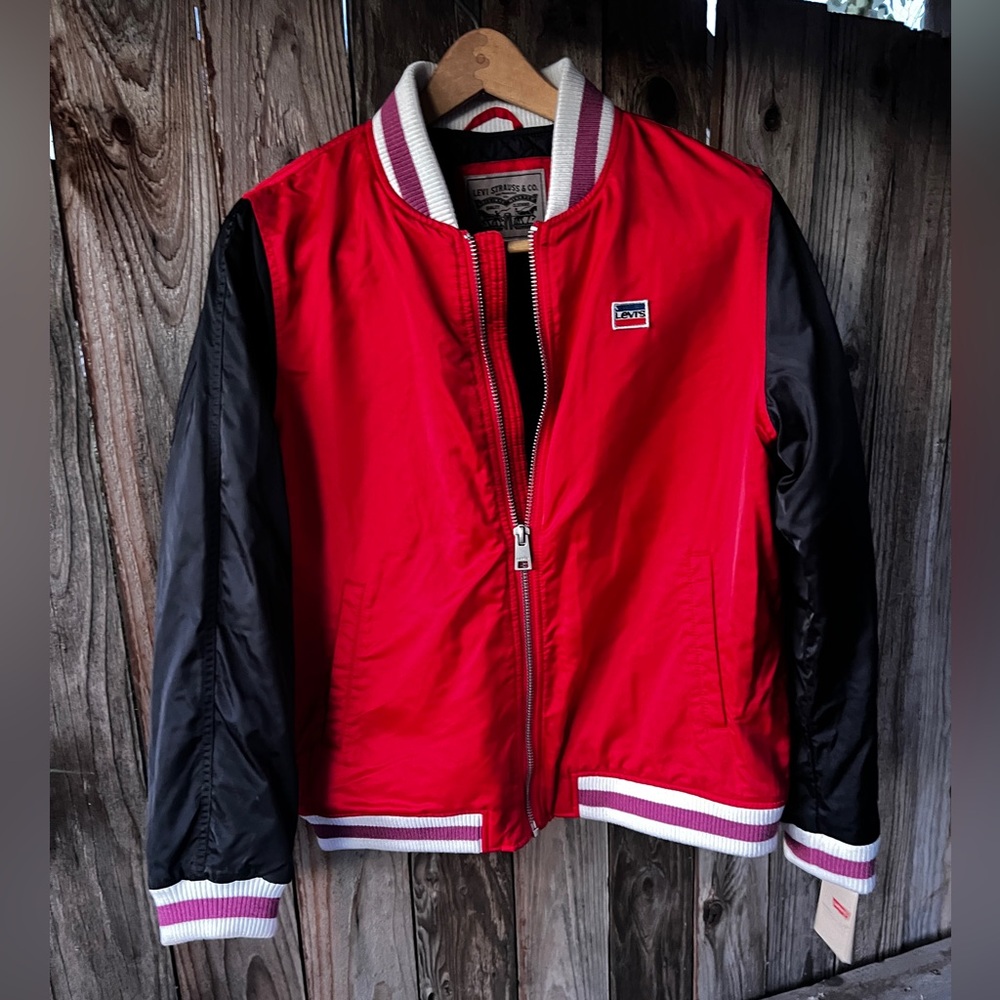 Levi’s Red and Black Bomber Jacket